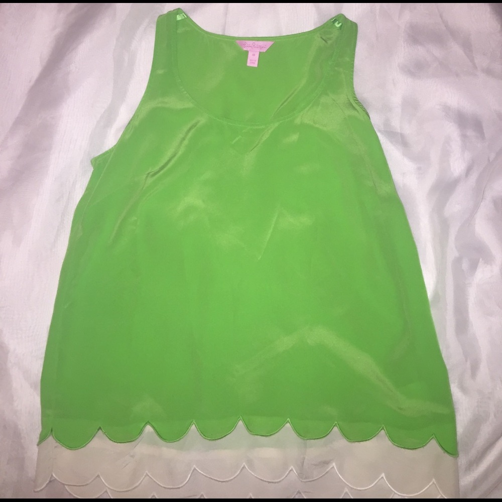 Lily Pulitzer Scalloped blouse