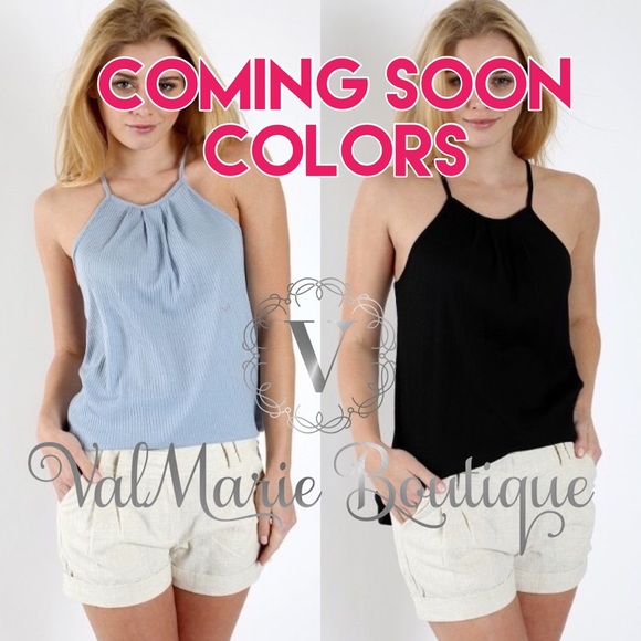 LIGHTWEIGHT ASHY MAUVE RIBBED TANK - Picture 4 of 4