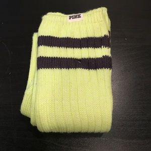 PINK knee high socks