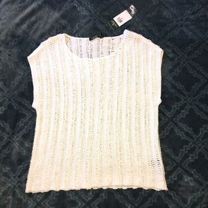 LAUREN RALPH LAUREN Sweater Crochet Cap Sleeve