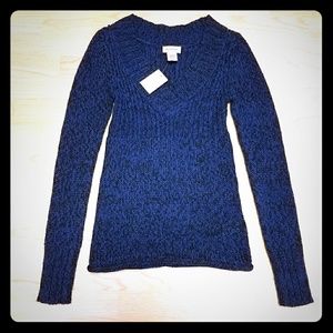 Warm & Cozy Midnight Blue Marled Sweater