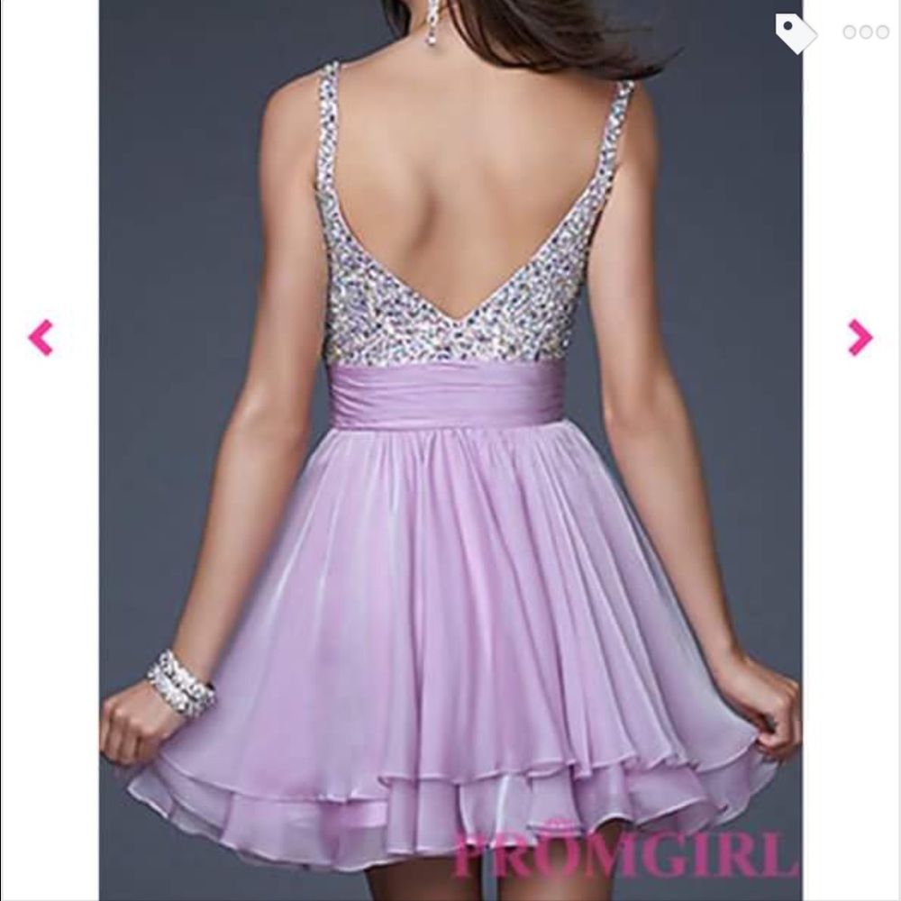 purple beaded dress