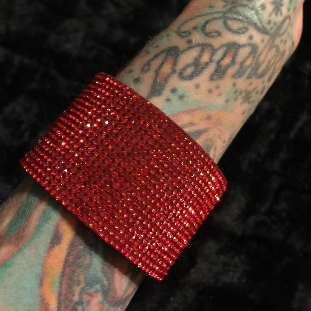 MARK  DOWN! sexy red crystal rhinestone bracelet!