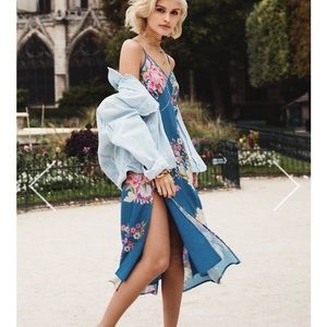 NWT Spell Blue Skies slip dress