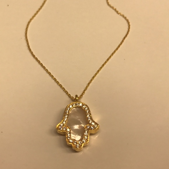 HAMSA PENDANT ONYX STERLING-SILVER&CUBIC ZIRCONIA - Picture 4 of 4