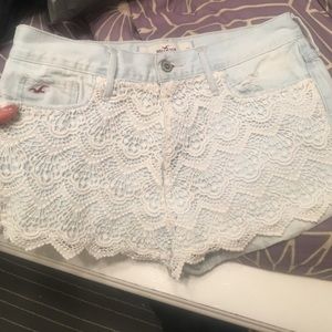 crotchet hollister shorts