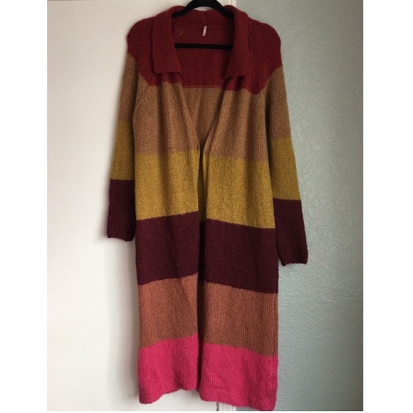 Free People Over The Rainbow Striped Cardigan - Picture 2 of 5