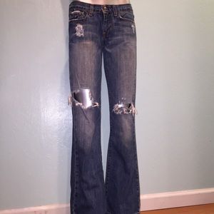 Abercrombie & Fitch distressed jeans Abercrombie & Fitch distressed jeans