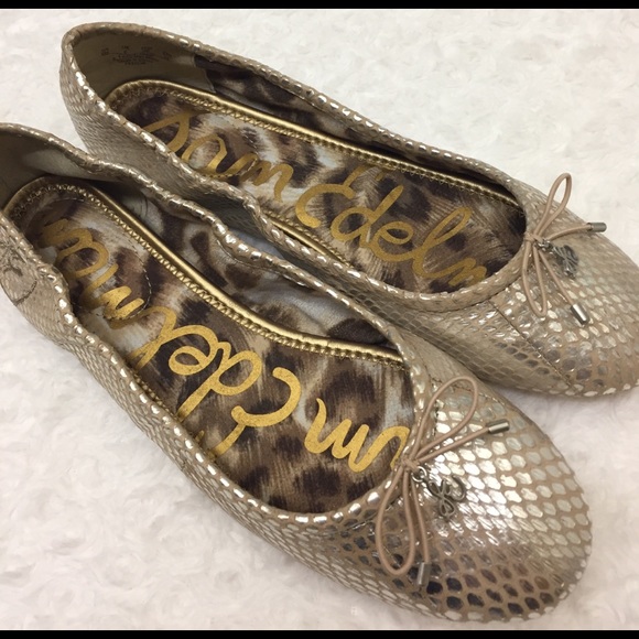 Sam Edelman Shoes - NEW Sam Edelman Silver and Cream Ballet Flats