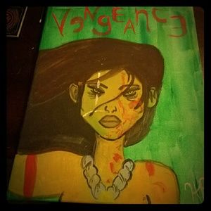 Painting. Titled: Pocahontas