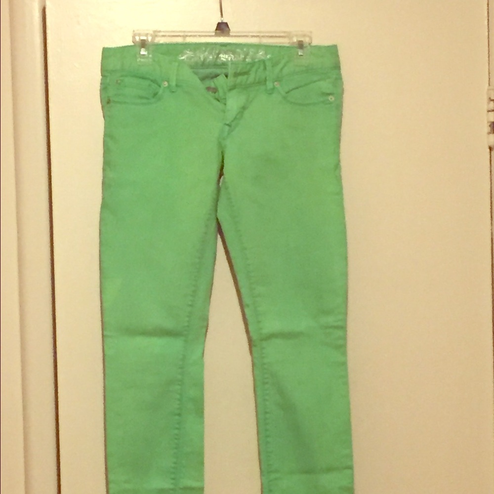 Light green express jeans