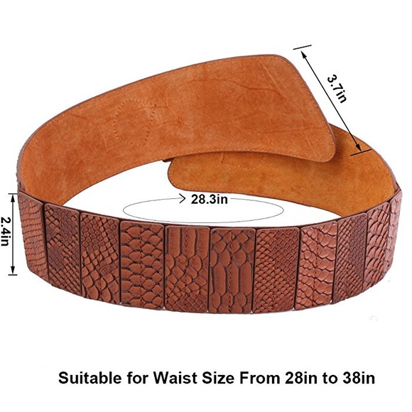 ? ?Nip/Women\'s Wide Belt Fashion Snake Pattern