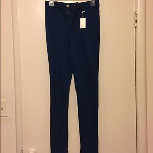 High waisted leggings teal.