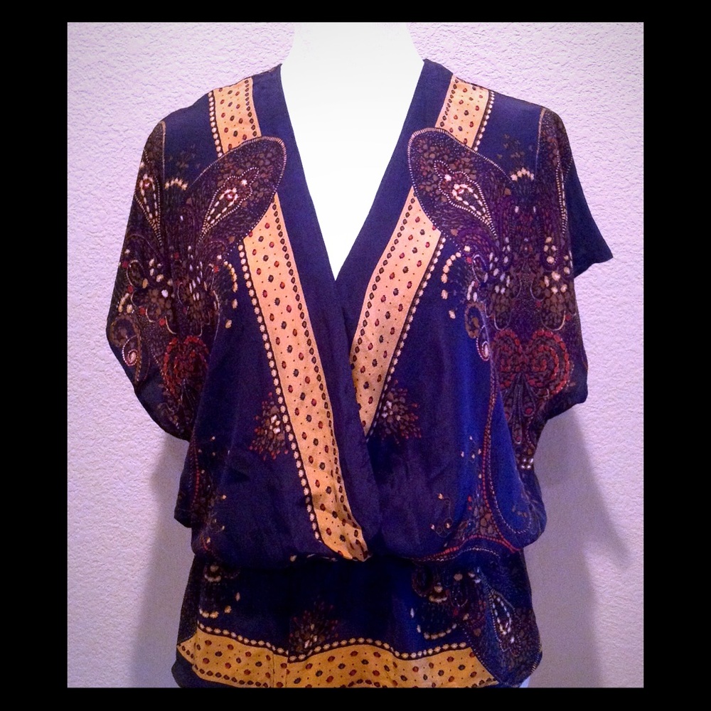 Beautiful Silk Paisley Top