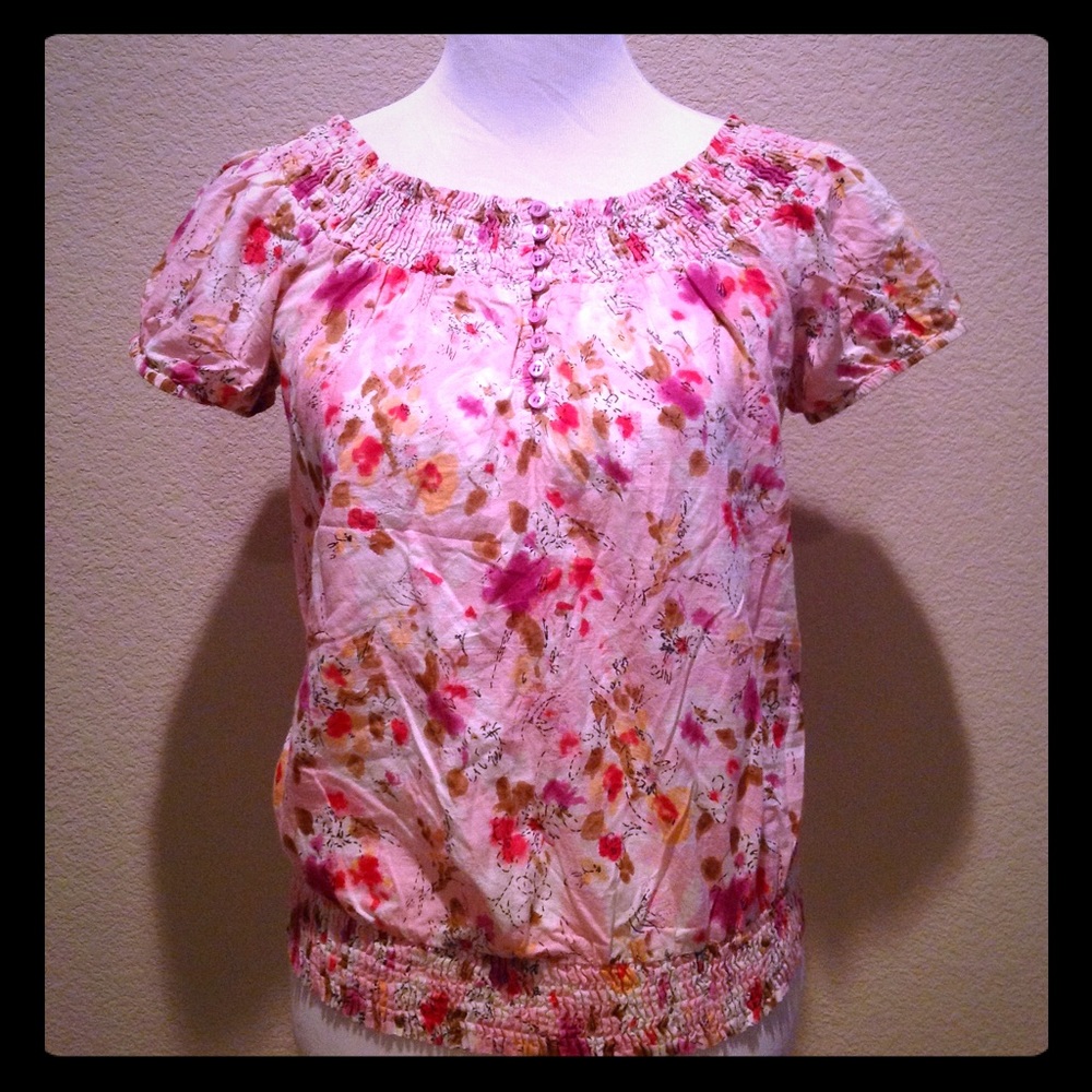 Pretty in Pink Floral Top