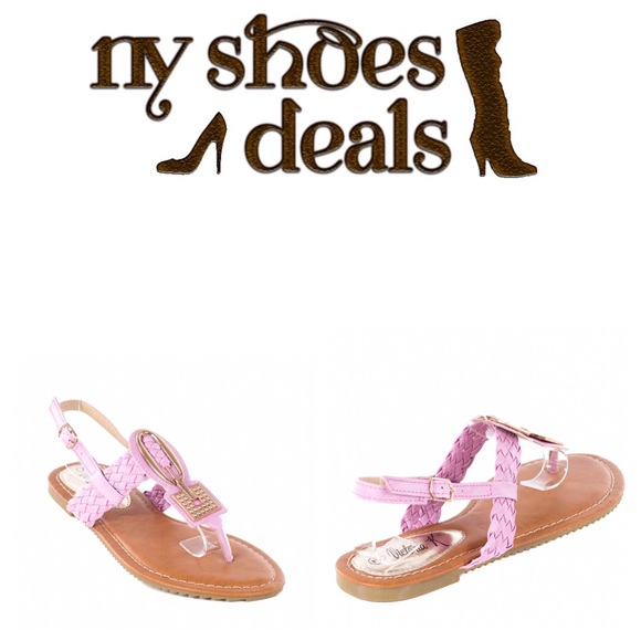 Women Rose Slingback Thong Flat Sandals S1977 - Picture 2 of 4