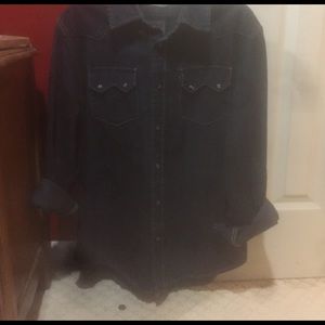 Levi's Custom Dyed Denim Western Shirt
