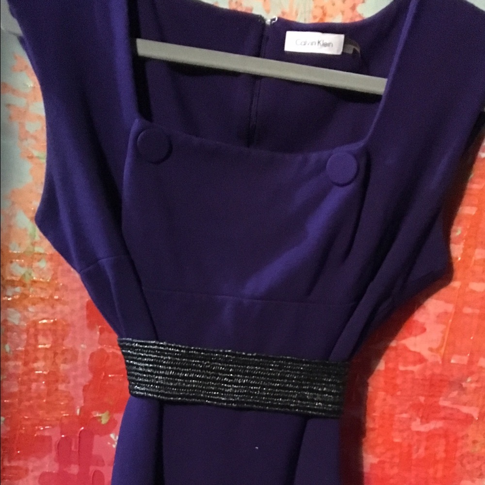 Calvin Kline beautiful plum purple dress