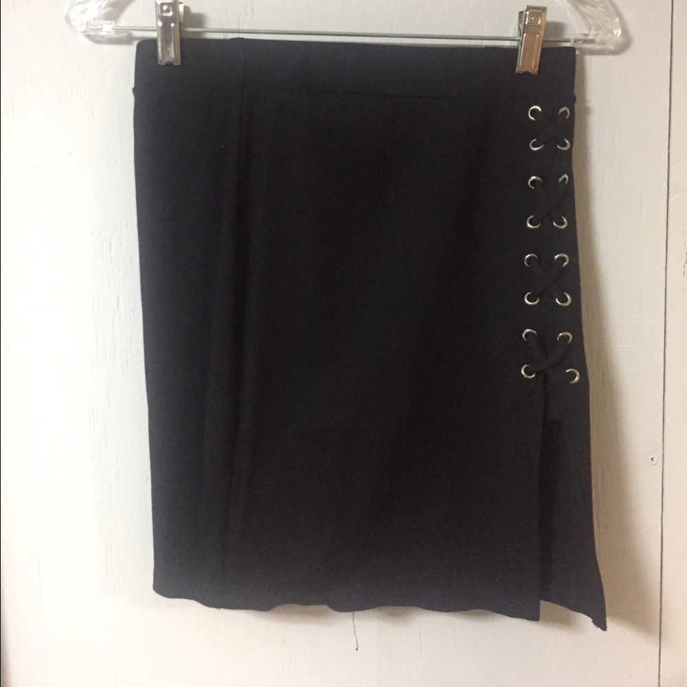Black lace up skirt milky way size medium