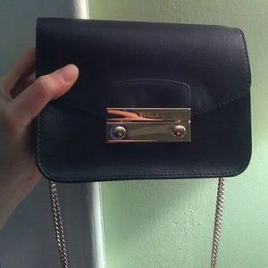 FURLA leather crossbody bag
