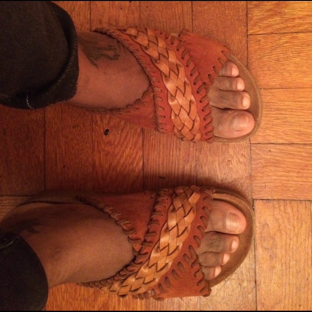 Topshop  suede and leather sandals