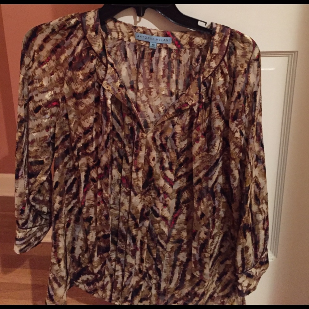 ANTONIO MELANI SOPHISTICATED BLOUSE
