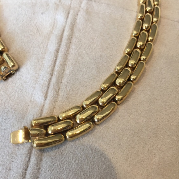 ❤️Sale❤️Vintage Gold Tone Linked Necklace - Picture 6 of 7