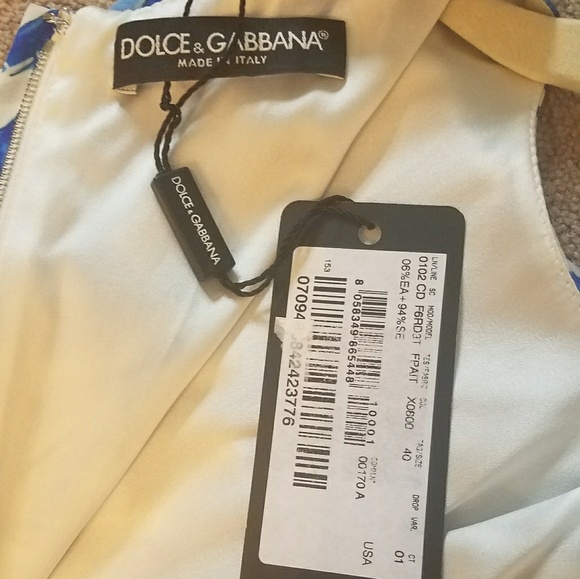 SOLD!!!  Dolce and Gabbana Majolica Tile dress 40 - Picture 3 of 4