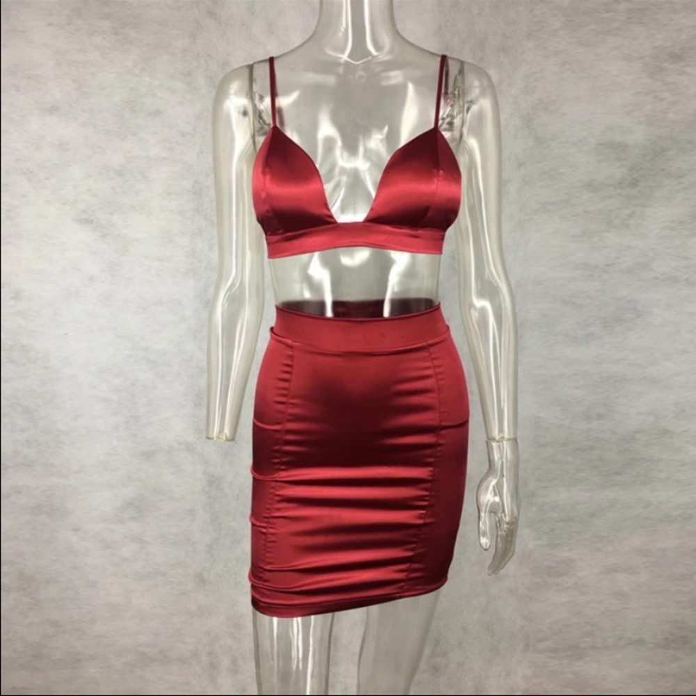 Satin 2 piece set