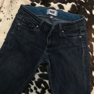 Paige 24 skyline ankle peg dark rinse jeans