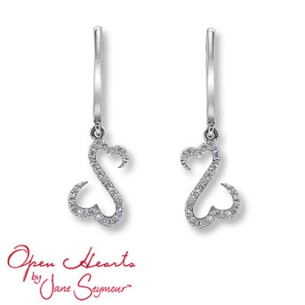 Open Heart Earrings