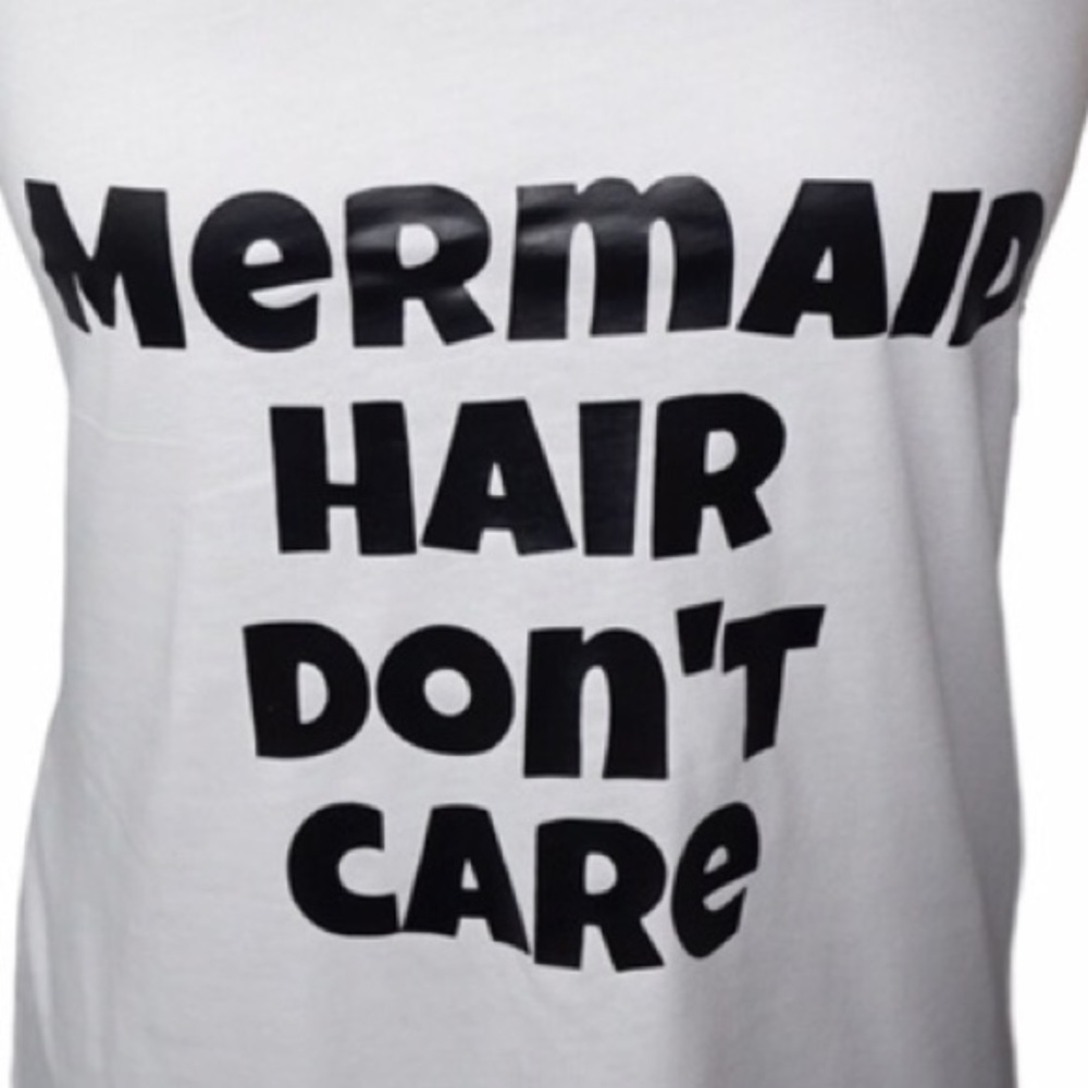 ๐ต โMermaid Hair Don't Care"๐ฅLadies Tank Top - Picture 2 of 2