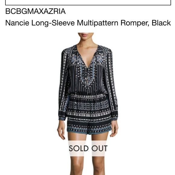 BCBGMAXAZRIA Nancie Romper - Picture 2 of 4