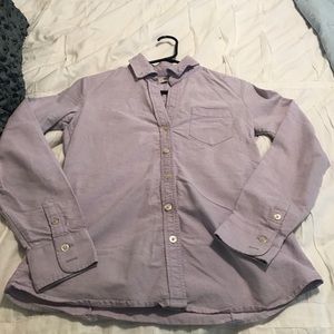Purple banana republic button up shirt