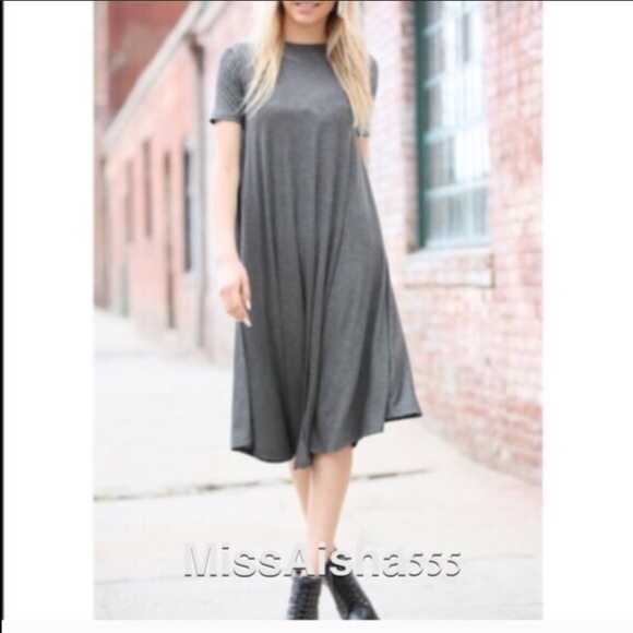 ✨LAST ONE ✨High neck coral midi swing dress - Picture 2 of 7