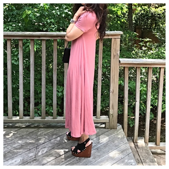 ✨LAST ONE ✨High neck coral midi swing dress - Picture 5 of 7