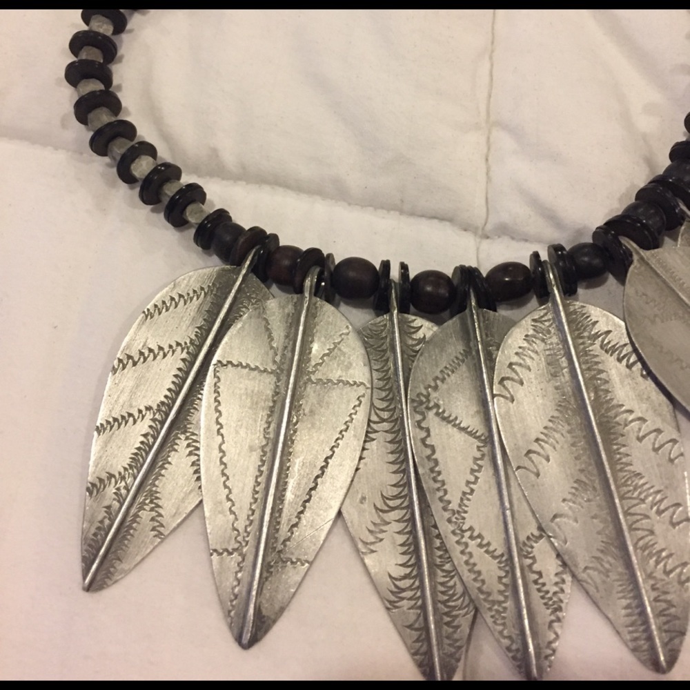 Leaf Statement Necklace - image 5