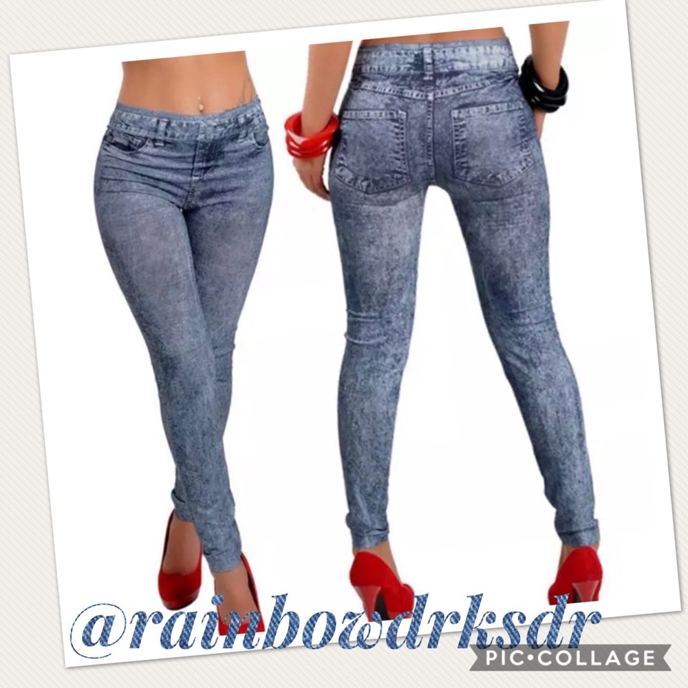 AVAILABLE! JEGGINGS LEGGINGS DENIM LIKE PANTS