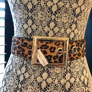 NWT White House | Black Market Leopard Belt.