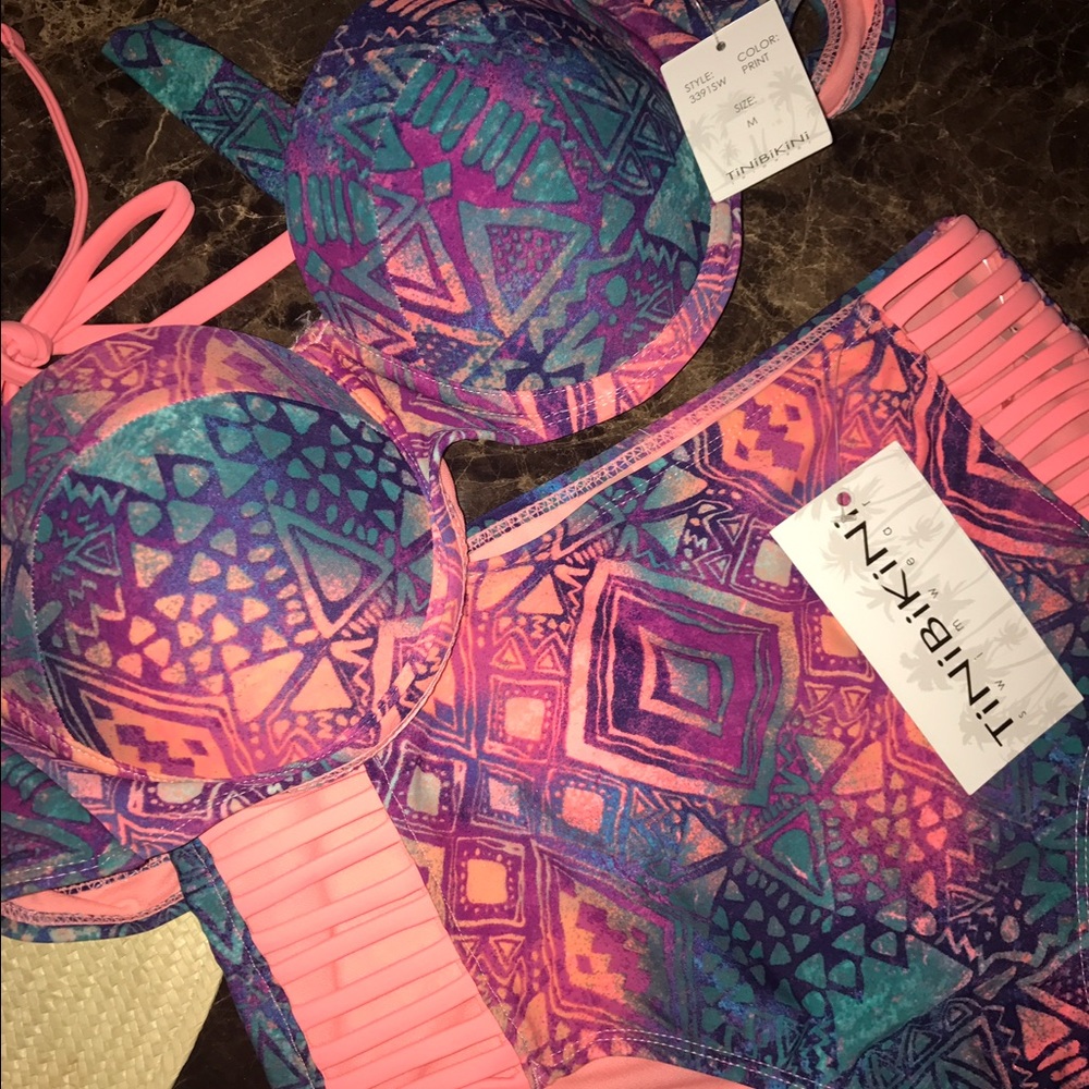 **NWT TiNiBiKiNi Swimwear high waisted bikini!