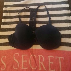 Victoria Secret Navy Macrame T Back 36DD