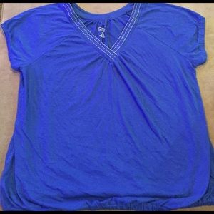 Blue Short Sleeve Top