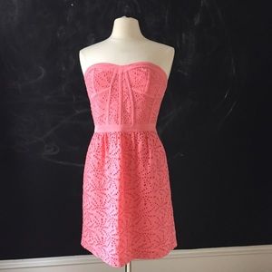 Rebecca Taylor Silk Eyelet Sweetheart Dress! 💕