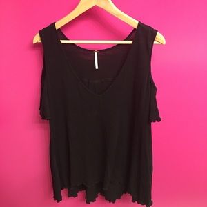 Free People cold shoulder shirt
