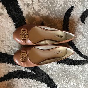 Guess gold detail flats