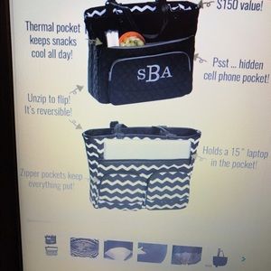 Thirty One Take Two Reversible Tote No Embroidery