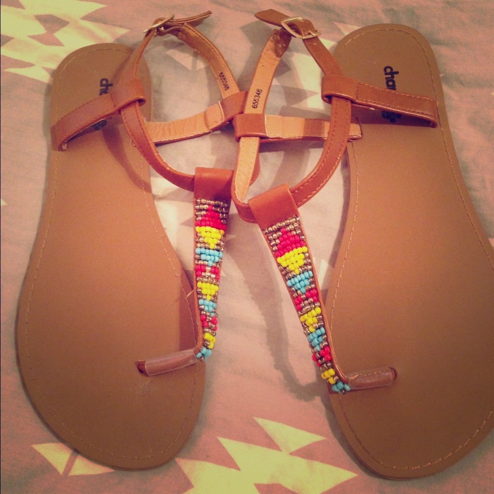 Beaded sandals