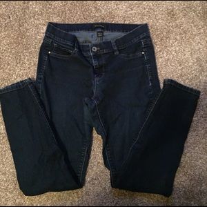 White House black market dark blue jeans