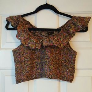 Ruffle crop top