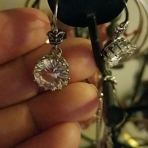 Juicy couture cz drop earrings